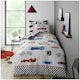 image 2 of VELVETIO Racing Cars Duvet Cover Set Luxury Polycotton Kids Beddings Grey | Single
