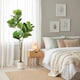 image 8 of HOMCOM 150cm Artificial Fiddle Leaf Fig Tree, Decorative Artificial Plant with 98 PEVA Leaves in Pot for Indoor Living Room Office Home Decor, Green