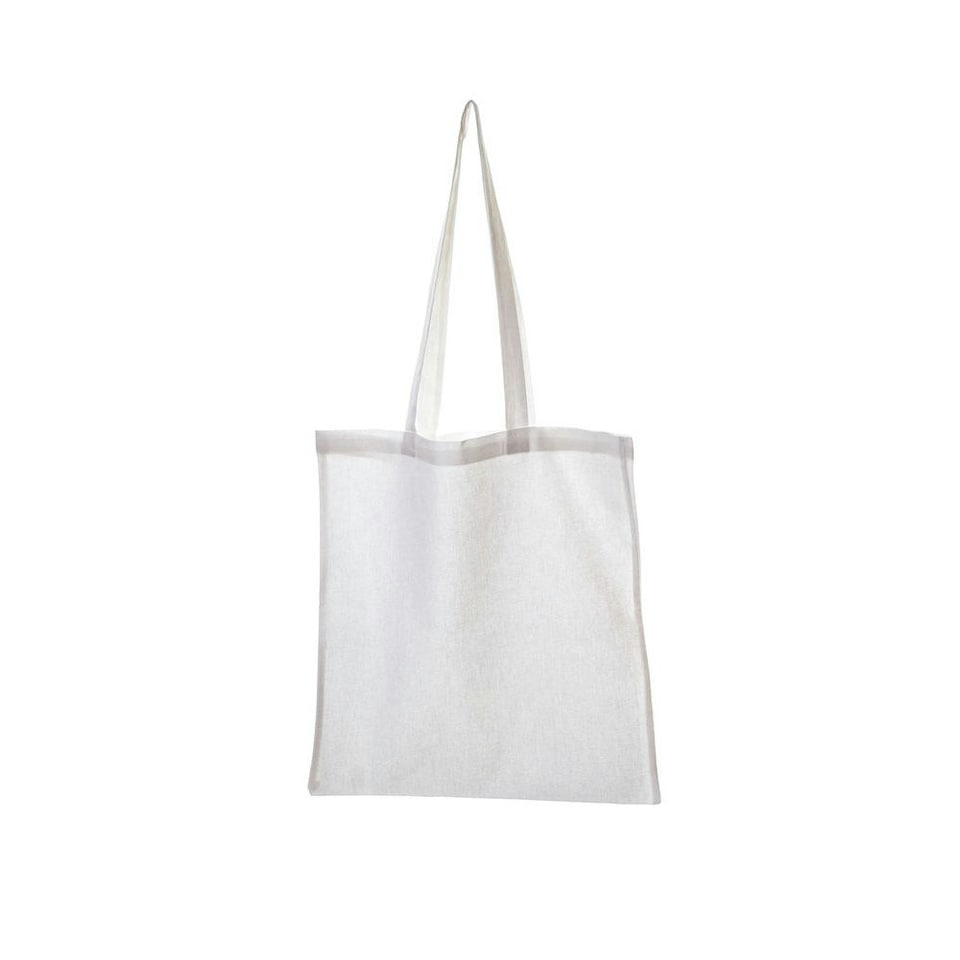 United Bag Store Cotton Long Handle Tote Bag - White - One Size White