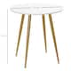 image 7 of HOMCOM Round Dining Table with Matte Top Metal legs, Kitchen Table for 2 People