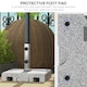 image 6 of Outsunny 28kg Heavy Duty Granite Parasol Base with Wheels, Retractable Handle