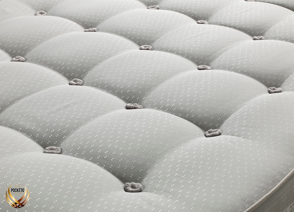 image 1 of Sareer Pocketo 1500 Pocket Sprung Memory Foam Mattress 4FT6 | Grey | Double