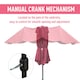 image 4 of Outsunny 4.6M Garden Patio Umbrella Canopy Parasol Sun Shade w/ Base Off White