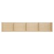 image 6 of HOMCOM Wooden Wall-Mounted Storage Media Display Shelf Center Rack, Natural