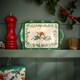 image 2 of Ulster Weavers Christmas Robins Tray - Scatter Green