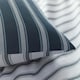 image 3 of Harvard Stripe Print Duvet Cover Set - Double - Blue