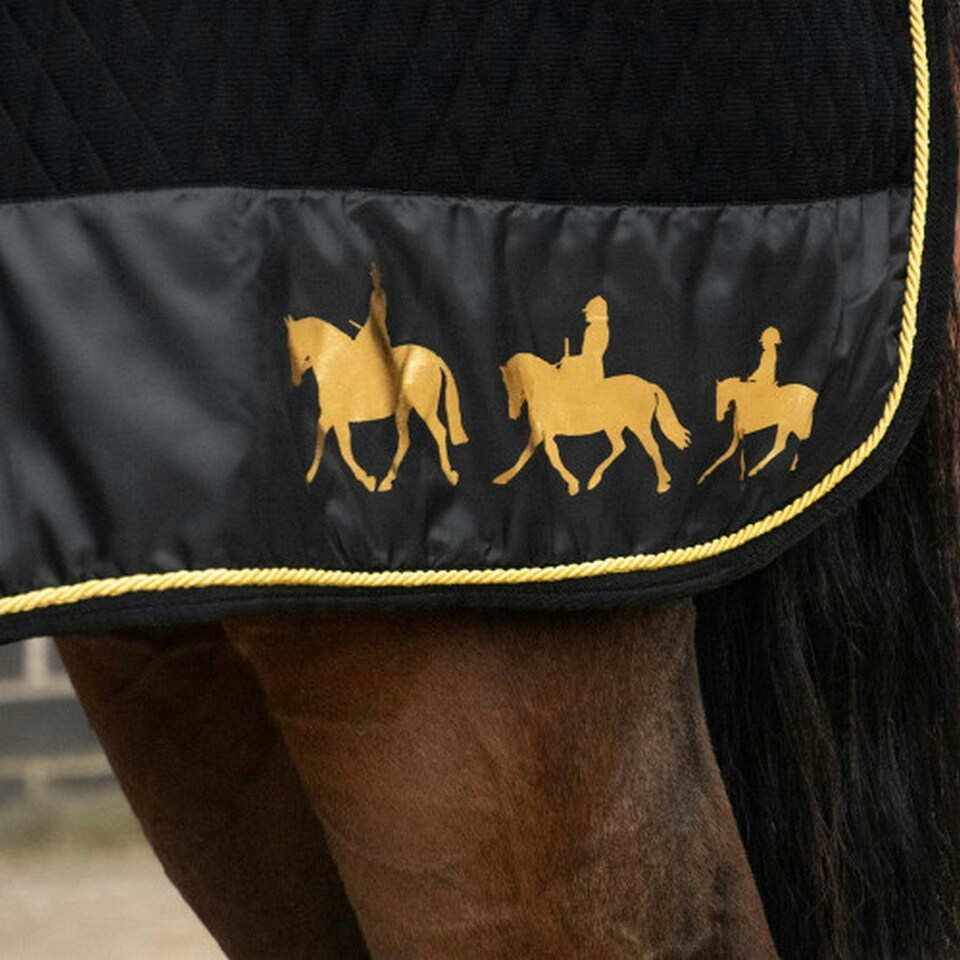 image 1 of Supreme Products Royal Occasion Standard-Neck Horse Turnout Rug - Black - 6´ 6"