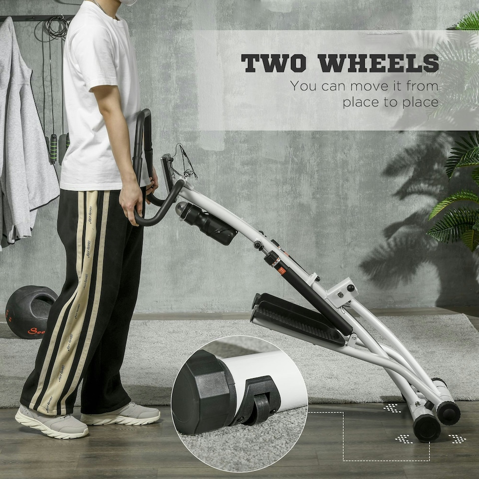 image 1 of SPORTNOW Stepper Machine with 12-Level Hydraulic Resistance, LCD Monitor