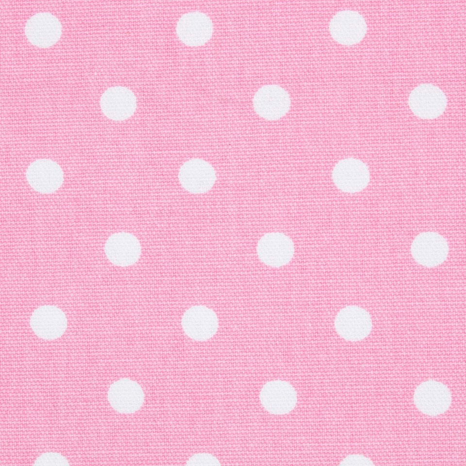image 1 of Homescapes Polka Dots Pink Ready Made Eyelet Curtain Pair - 137 x 182 cm Drop | Pink | Pink