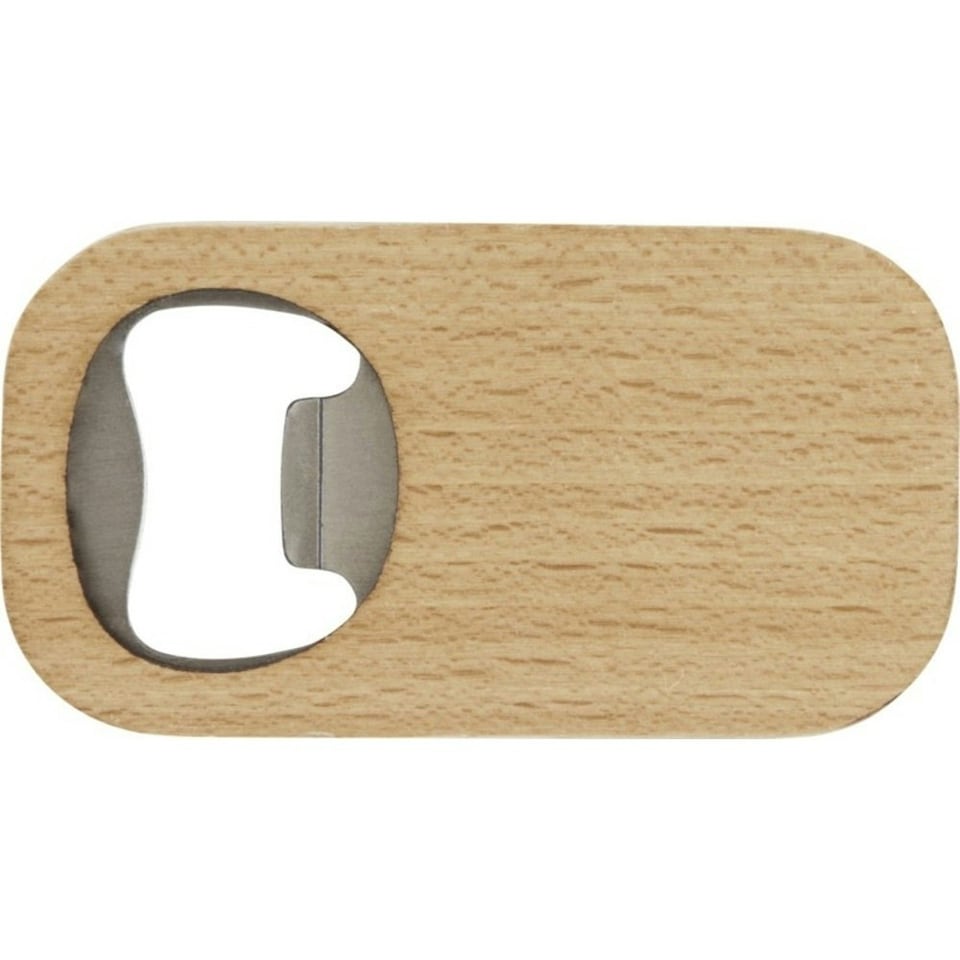 image 1 of Bullet Boemia Bottle Opener And Coaster - Natural/Silver - One Size