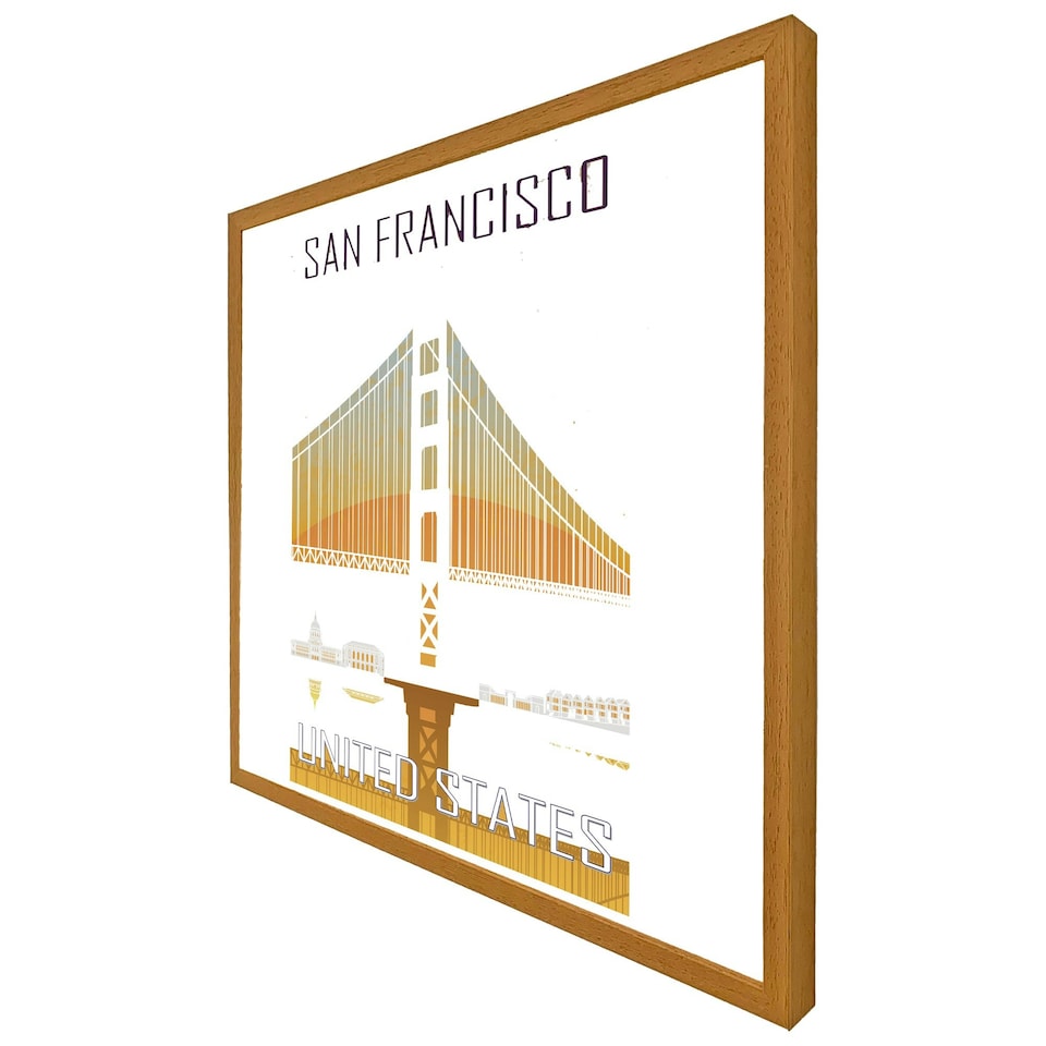 image 1 of San francisco (Picture Frame) Brown | XL