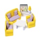 image 1 of Dolls House Living Room Furniture Set