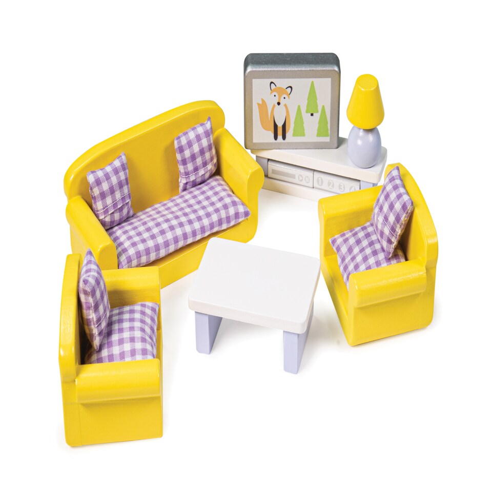 image 1 of Dolls House Living Room Furniture Set