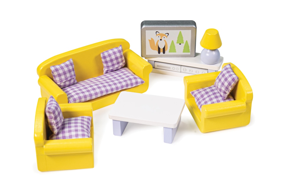 image 1 of Dolls House Living Room Furniture Set