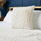 image 1 of BHS Luxury Embossed Rabbit Faux Fur Cushion, Cream Cream | Cream