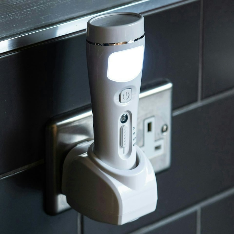 image 1 of NiteSafe Maxi Rechargeable - 4 Function LED Nightlight, Power Failure Light, Torch and Work Light