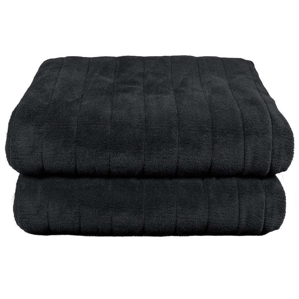 image 1 of Russell Hobbs RHHT1004BLA Electric Blanket Black Heated Throw Microfleece
