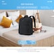 image 5 of Flight Knight Underseat Backpack 40x20x25cm Ryanair Free Carry On for Travelling USB Port Padded Comfortable Backpack - Carry On Luggage | Black | 1