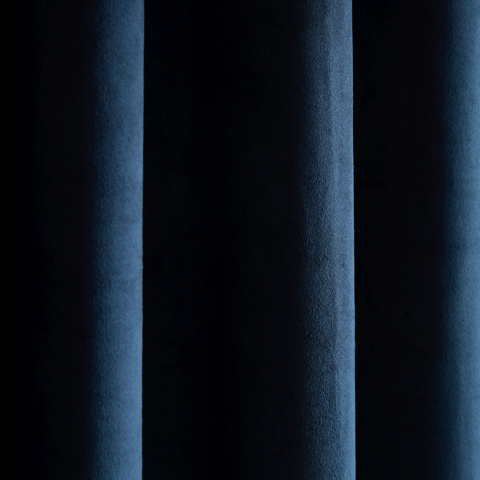 image 1 of Catherine Lansfield Super Thermal Blackout Matt Velour Eyelet Curtains