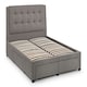image 2 of Premium - Grey 4 Drawer Bed - King 5ft (150cm)
