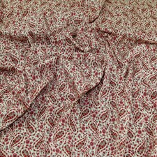 Red Cotton Lawn Fabric for Dressmaking, 140cm / 55" Wide - per metre