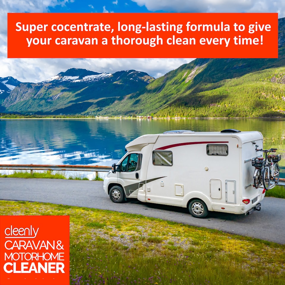 image 1 of Cleenly Caravan & Motorhome Cleaner Dirt & Algae Remover 3 x 2L