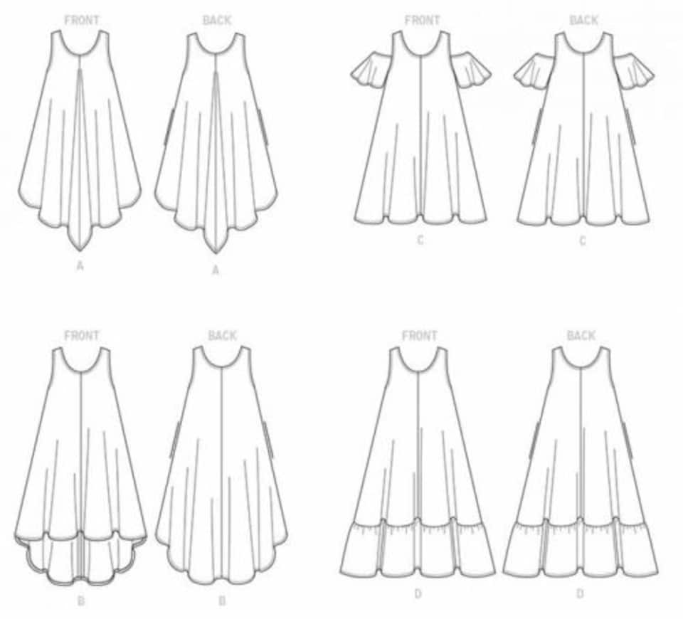 image 1 of Butterick 6350 Paper Sewing Pattern – Women’s Dress, UK Sizes 16–18–20–22–24–26, Easy