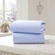 image 2 of Clair de Lune 2 Pack Pram/Crib Sheets - Blue