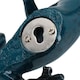 image 2 of Blue Gecko Lizard Resin Wall Shed Sculpture Decor Statue Small House Ornament