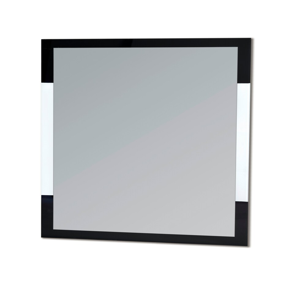 image 1 of Showerdrape Hampstead Rectangular Wall Mounted Black Framed Bathroom Mirror 70 x 50cm