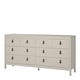 image 4 of Barcelona Double Dresser 4+4 Drawers in Cashmere Cream