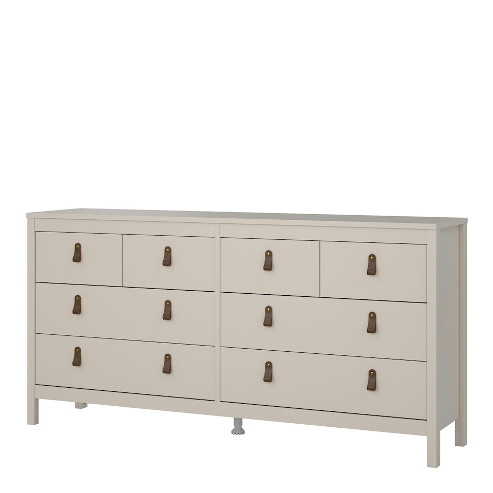 image 1 of Barcelona Double Dresser 4+4 Drawers in Cashmere Cream