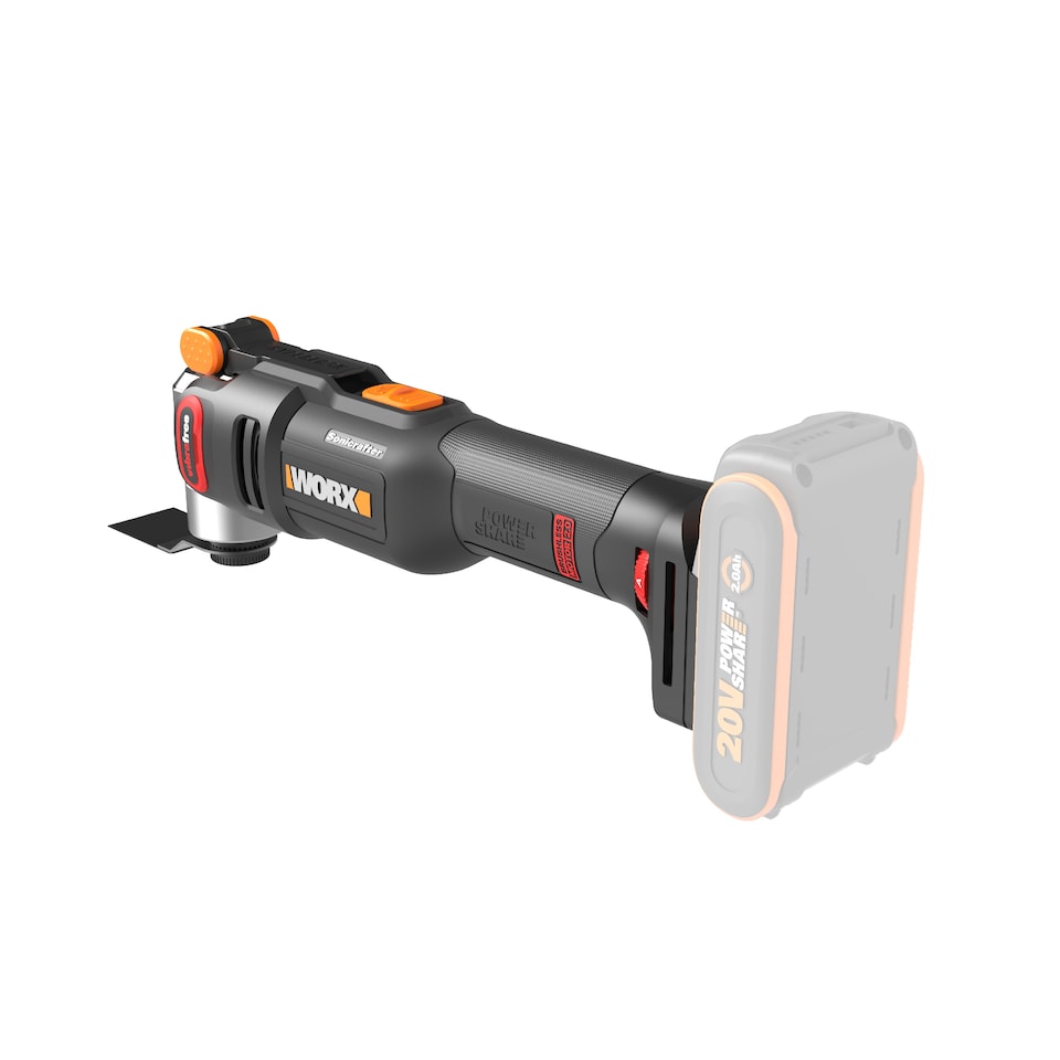 image 1 of WORX Sonicrafter 20V Cordless Brushless Oscillating Multi-Tool (BARE TOOL) WX698.9