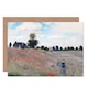 image 1 of Claude Monet Coquelicots Poppy Flower Field Painting Greeting Card