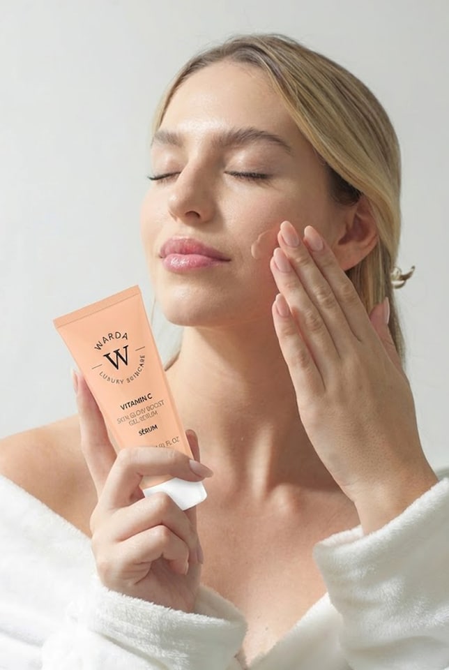 image 1 of Warda Luxury Skincare Skin Glow Boost Vitamin C Gel Serum 30ml + Skin Lifter Boost Collagen Gel Serum 30ml