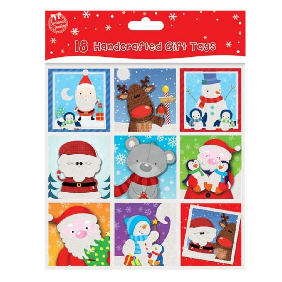 image 1 of 18 Cute Handcafted Christmas Gift Tags