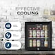 image 4 of DMD 50L Glass Mini Fridge with LED Light, Lock & Key | Black