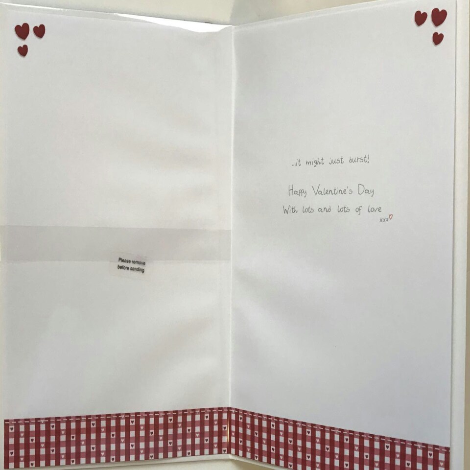 image 1 of For Boyfriend Boofle With Heart Balloons Design Valentine's Day Card
