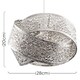 image 6 of ValueLights Hacienda Brushed Chrome Ceiling Pendant Shade