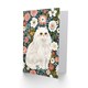 image 2 of Greeting Card Elegant Persian Cat Lover Flower Garden Portrait