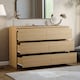 image 2 of Vida Designs Denver 6 Drawer Chest of Drawers Bedroom Storage, Pine