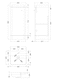 image 8 of Balterley Curve Modern Bathroom Floor Standing 1 Door Vanity Unit Basin | White | Gloss White