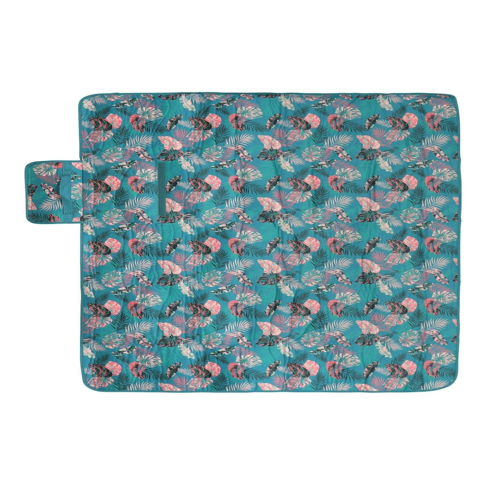image 1 of Mountain Warehouse Picnic Mat Water Resistant Compact Carry Handle Blue | One size