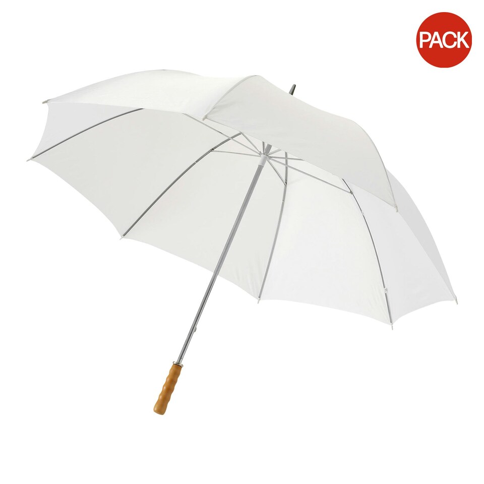 image 1 of Bullet 30in Golf Umbrella (Pack Of 2) - White - 100 x 130 cm