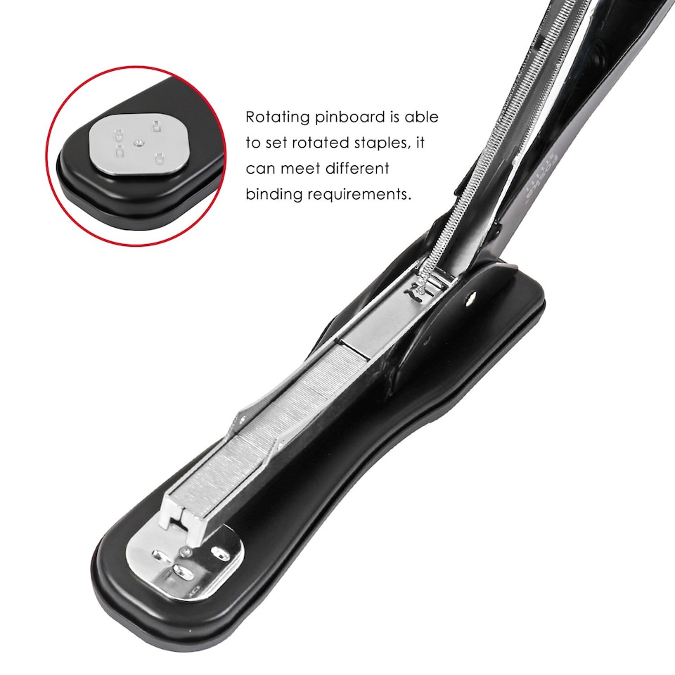image 1 of Large Metal Desk Stapler with Rotating Pin Board