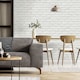 image 3 of Fine Decor FD43600 Painted Brick Wallpaper, White