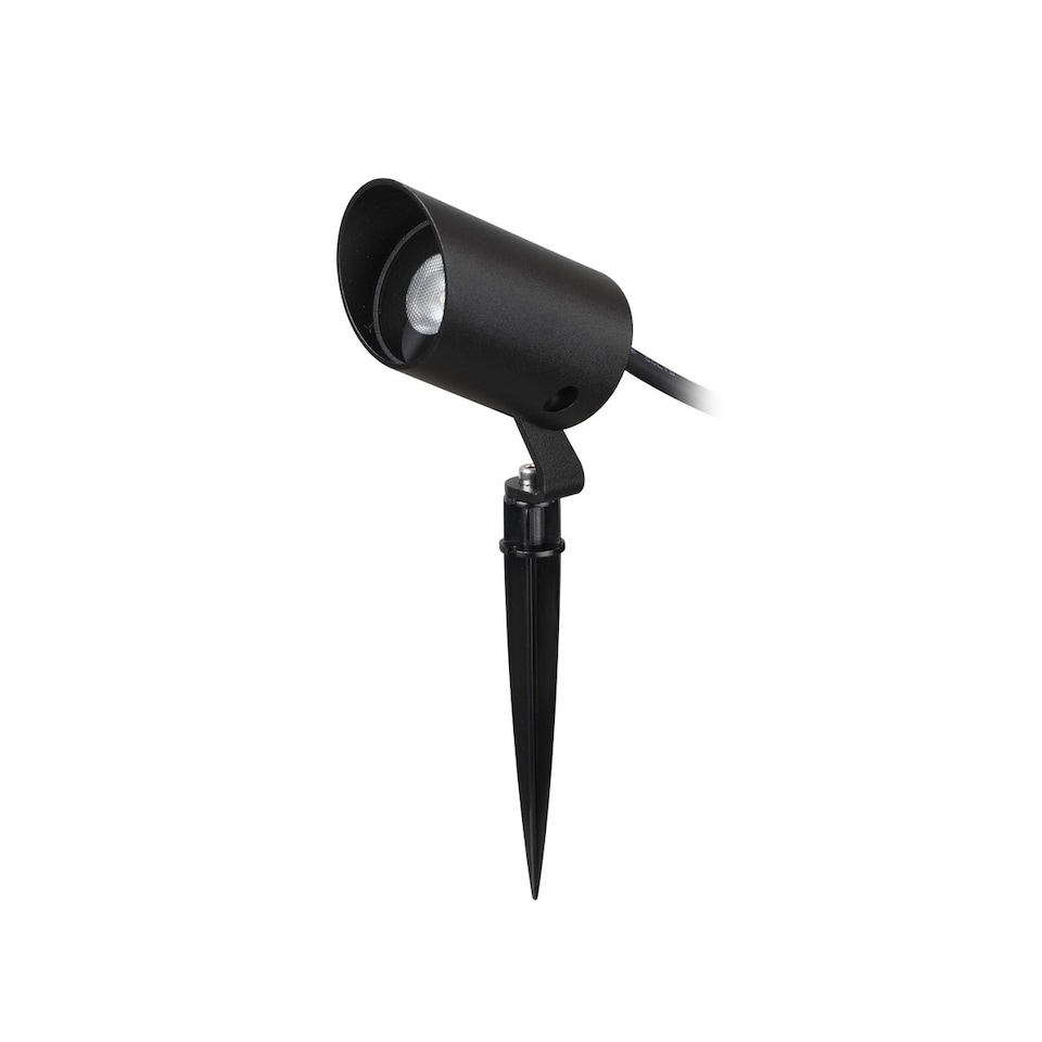 Koala 7W LED Outdoor Spike Black 3000K IP65