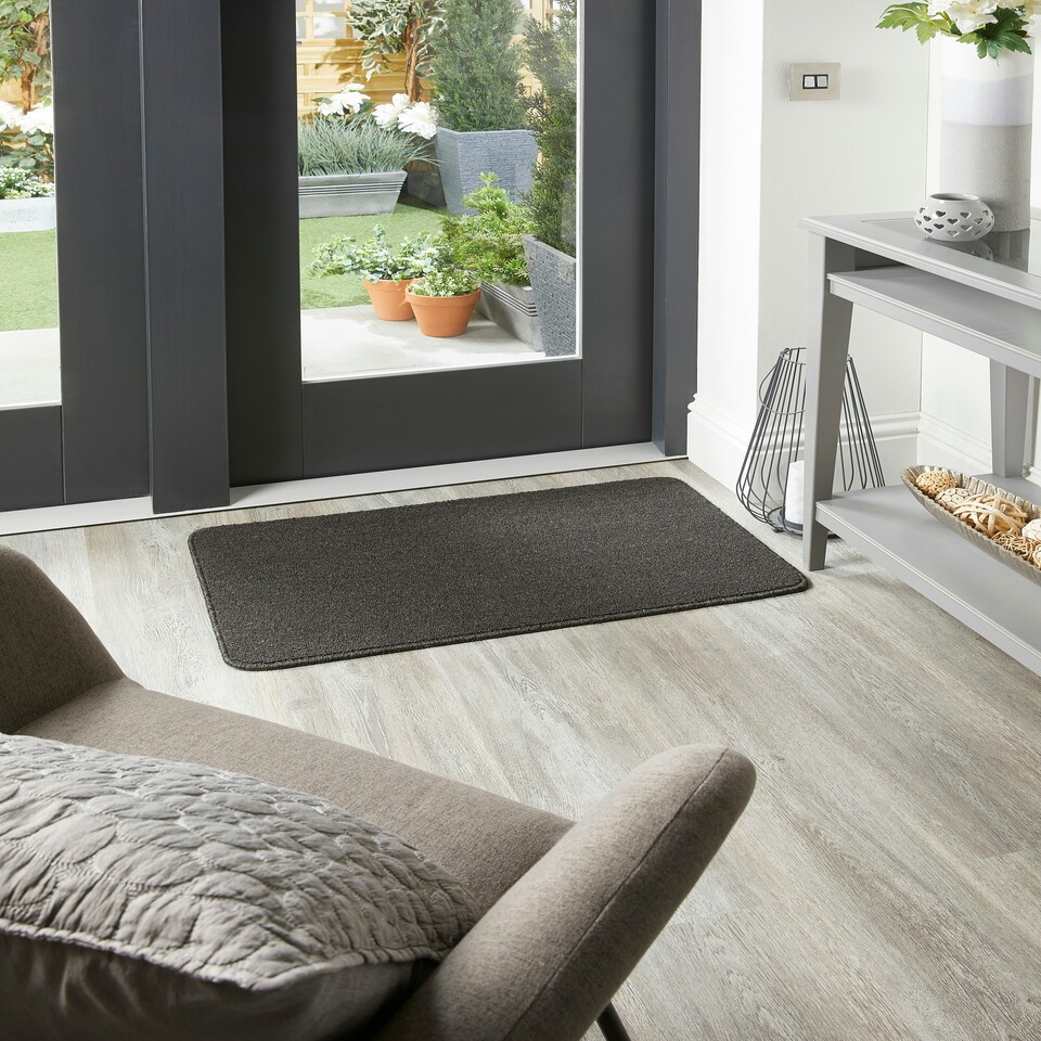 image 1 of My Stain Resistant Mat Plain Charcoal 50x80