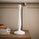 image 2 of ValueLights Victoria White Wood Traditional Stem Table Lamp Base