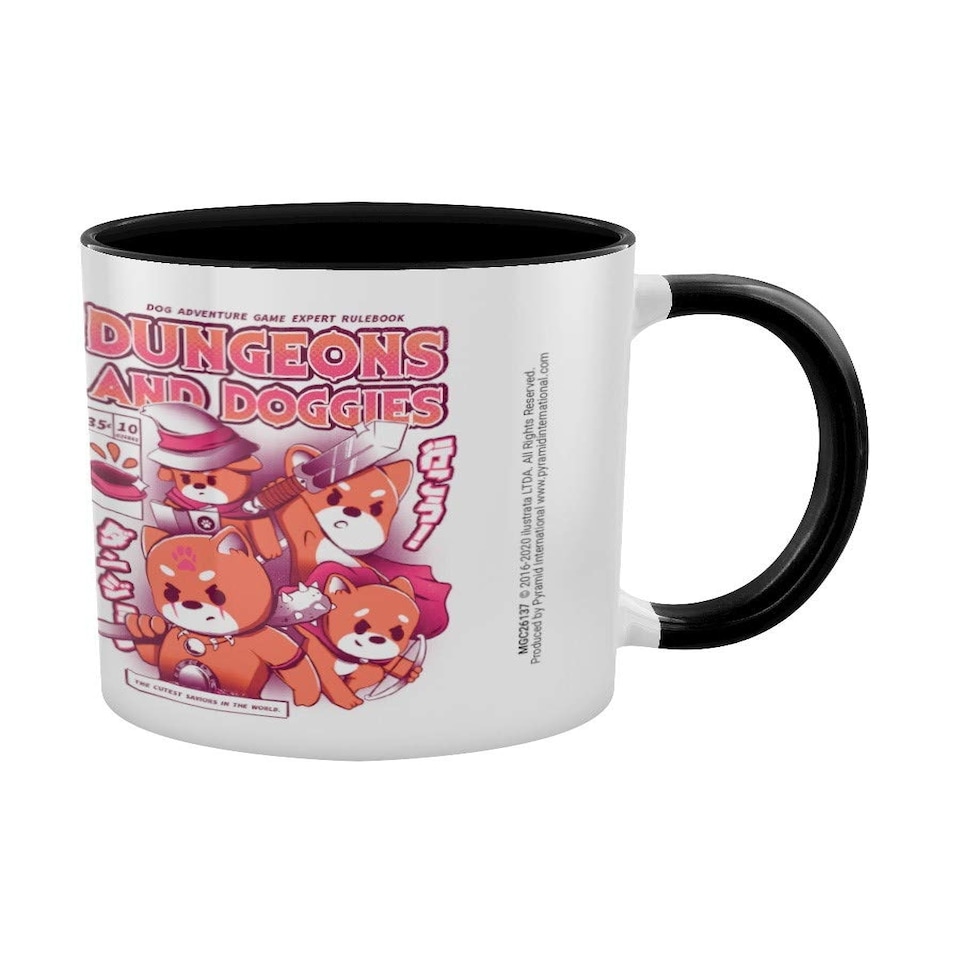 image 1 of ILUSTRATA (DUNGEONS AND DOGGIES) BLACK INNER C MUG - Coloured Inner Mugs - MGC26137 N/A